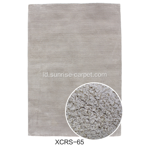 Microfiber & sutra campuran Shaggy karpet